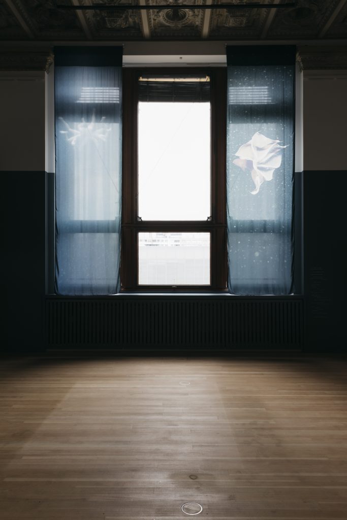 Miriam Simun, installation view Down to Earth. Climate Art Discourse unplugged, Gropius Bau, Berlin, 2020. © Berliner Festspiele/Immersion. Photo: Eike Walkenhorst